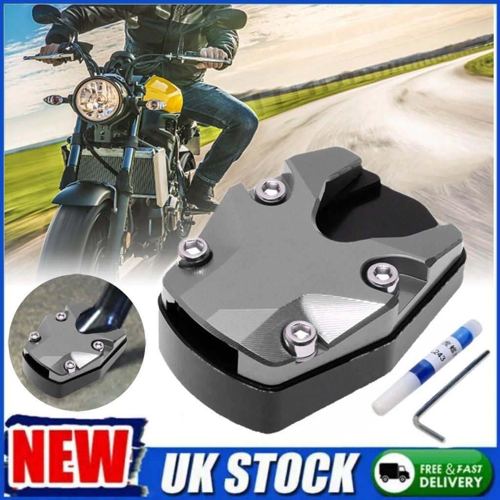 Kickstand Extender Foot Side Stand Extension Pad Support Plate Motorcycle Bikes