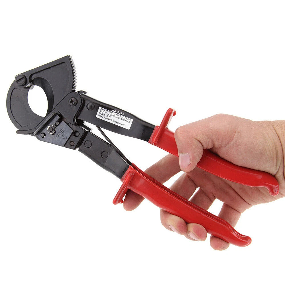 240mm² Capacity Ratchet Wire Stripping Cutting Pliers Heavy Duty Cable Hand Tool