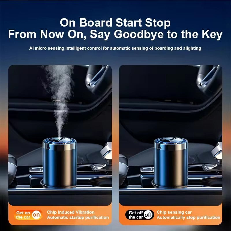 Smart Car Air Freshener Car Oil Diffuser Intelligent Mini Car Aroma Humidifier
