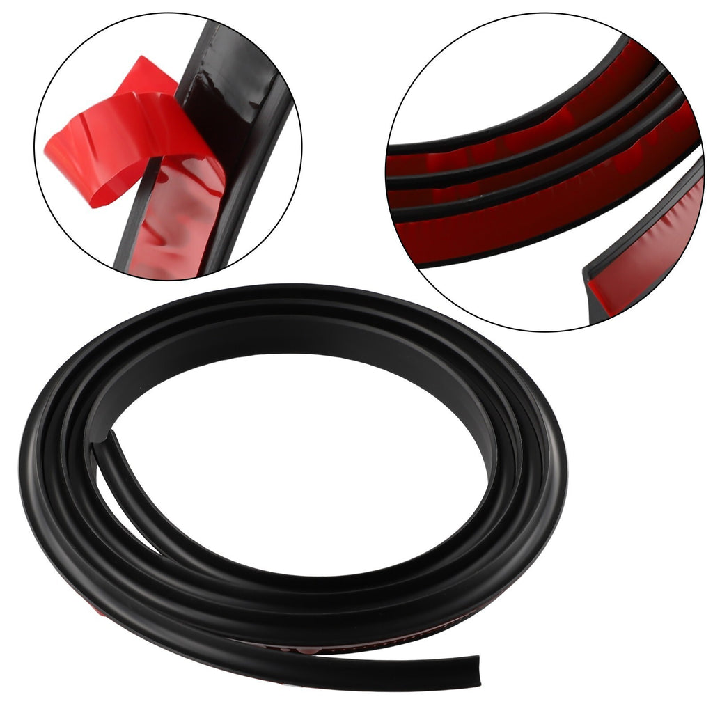 1.8M Rubber Car Front Hood Windshield Seal Strip Moulding Wind Deflector Trim