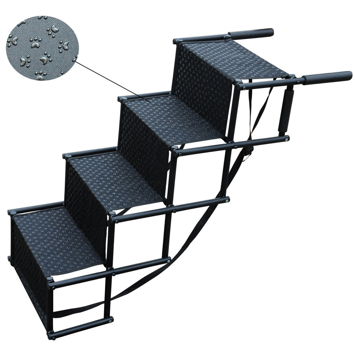 Portable Foldable Pet Dog Ramp Car Boot Access Steps Ladder Stairs Lightweight
