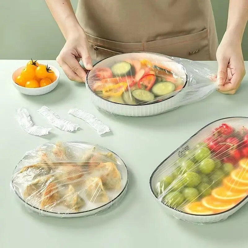 100pcs Disposable Food Storage Cover Bags Bowl Elastic Plate Fresh Keeping Bag