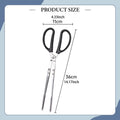 Charcoal Pick up Tool Stainless Steel Scissors Tongs for Picnic Barbecue BBQ