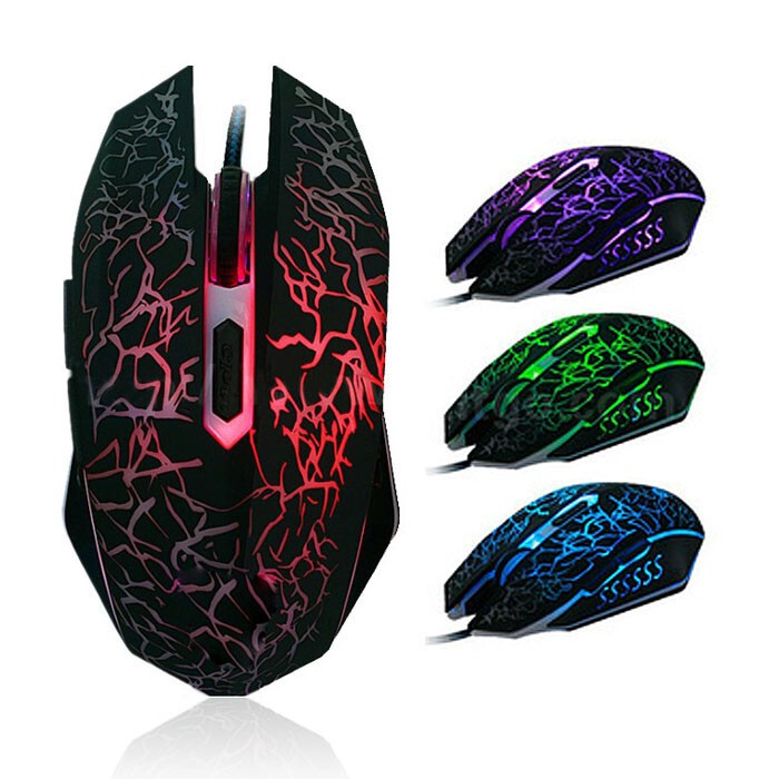 USB Wired Adjustable 3600 DPI High Performance RGB Backlit PC Gaming Mouse UK