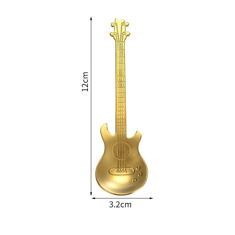 Guitar Coffee Teaspoons, 7pcs Stainless Steel, Cute Tea Spoons UK