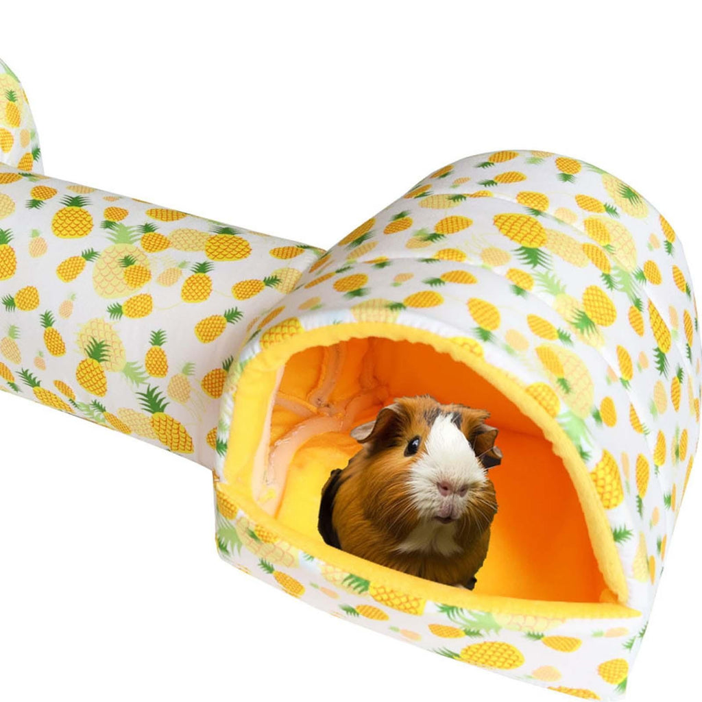 Hamster Hideout Guinea Pig Tunnel and Bed Bedding Habitat Small Animal House