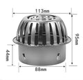 STAINLESS STEEL GUTTER DOWN PIPE OUTLET BALLOON LEAF GUARD TRAP FILTE