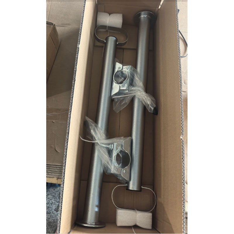2X Trailer Leg Prop Stands and Clamps 48mm x 700mm length Support Tube Caravan