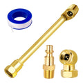 1/4"Dual Head Air Chuck Tire Air Fill Kit for Tire Inflator Gauge Air Compressor