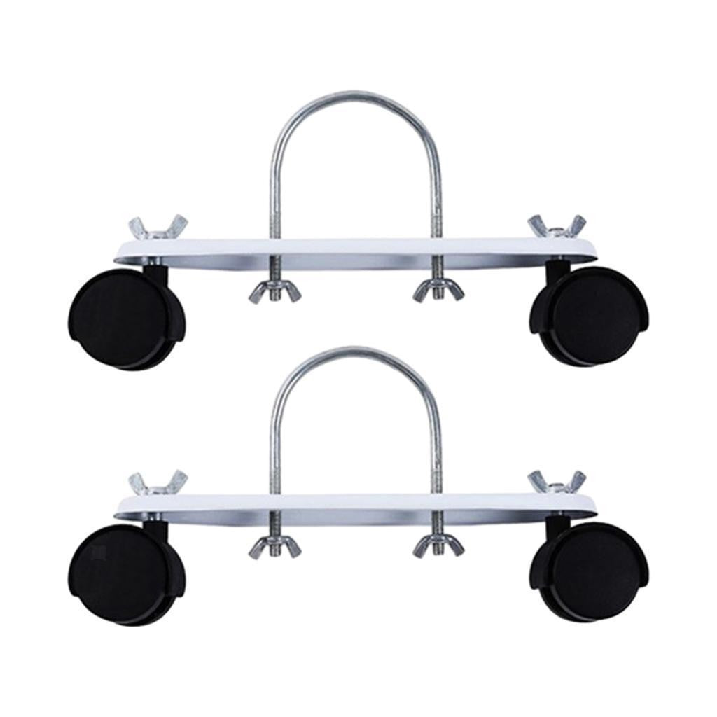 2Pcs Oil Filled Heater Caster Bracket with Wheels Spare Parts Smooth and Easy