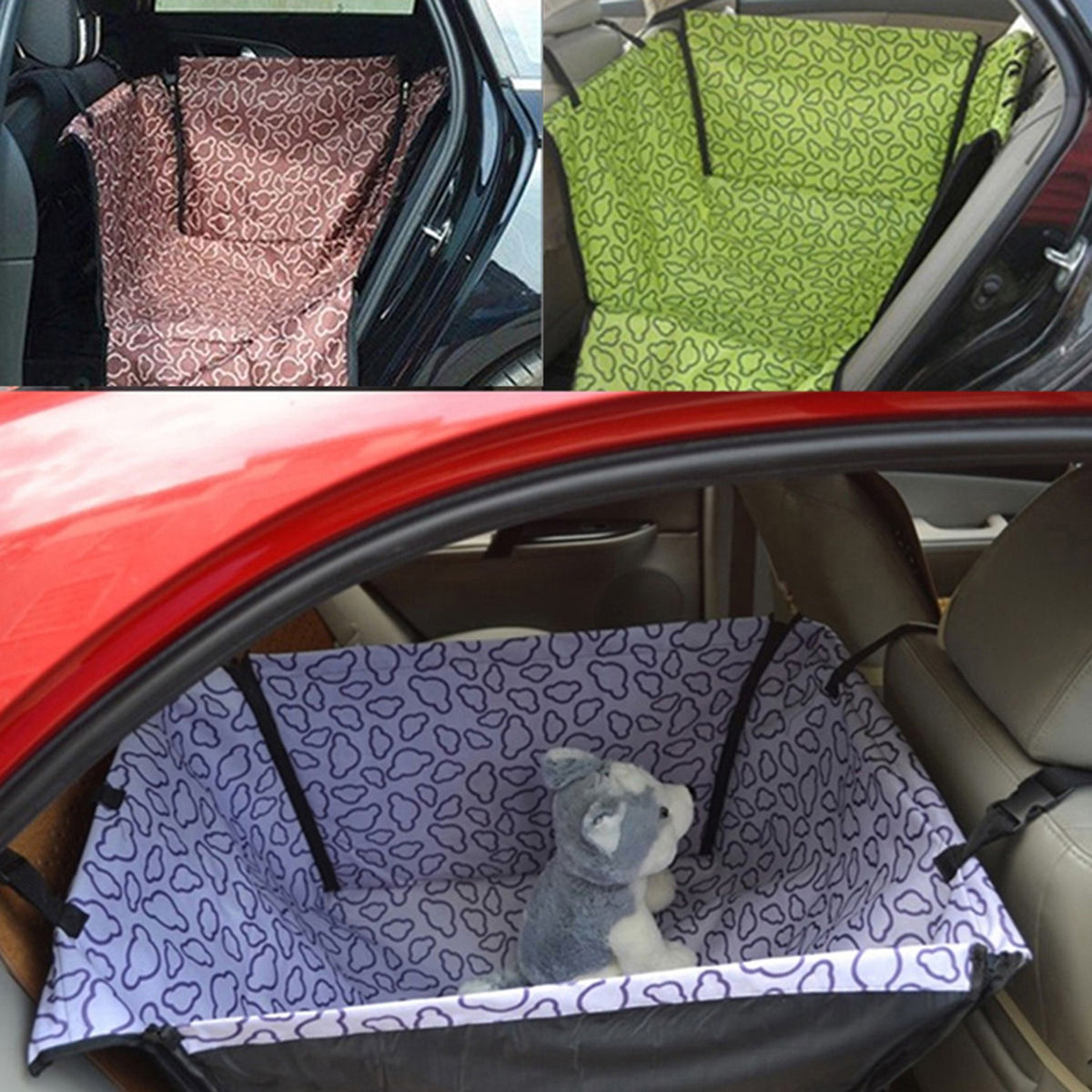 Single-seat Pet Dog Cat Rear Back Car Seat Cover Protector Hammock Mat  Blanket