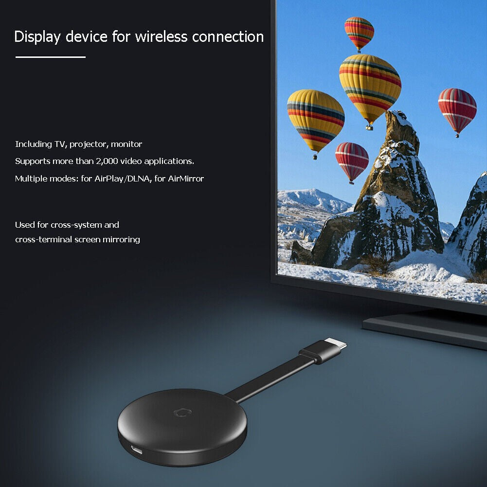 For HD Display Media Streaming Video Chromecast Google Wireless HDMI-Compatible