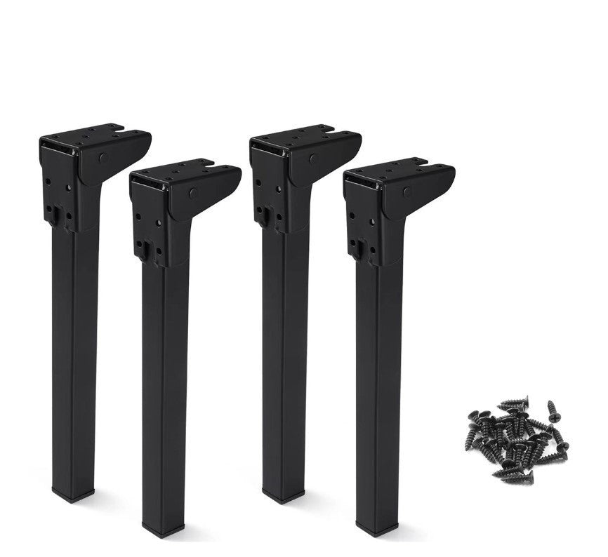 4 Pack Folding Table Legs Heavy Duty Metal Locking Bench Desk Furniture 8–12in