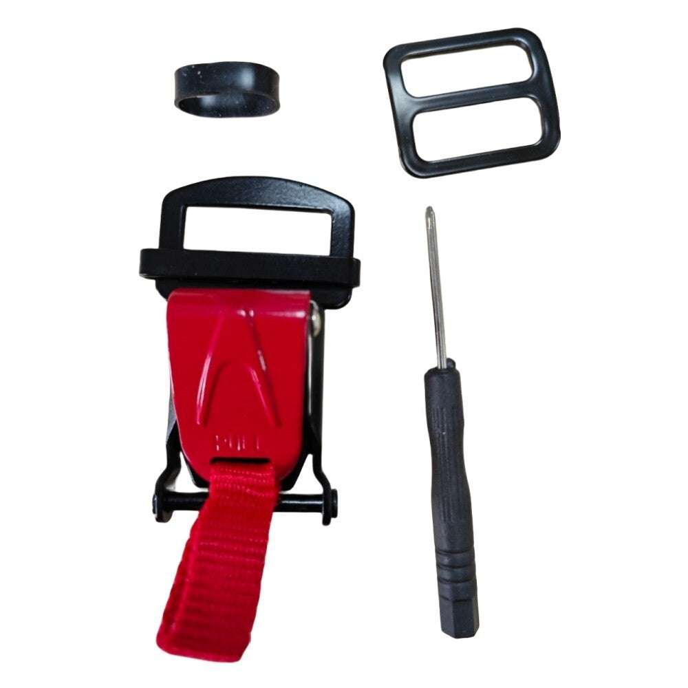 1 Sets Helmet Quick Release Buckle Kit Ratcheted Chin Strap Adapter 25mm