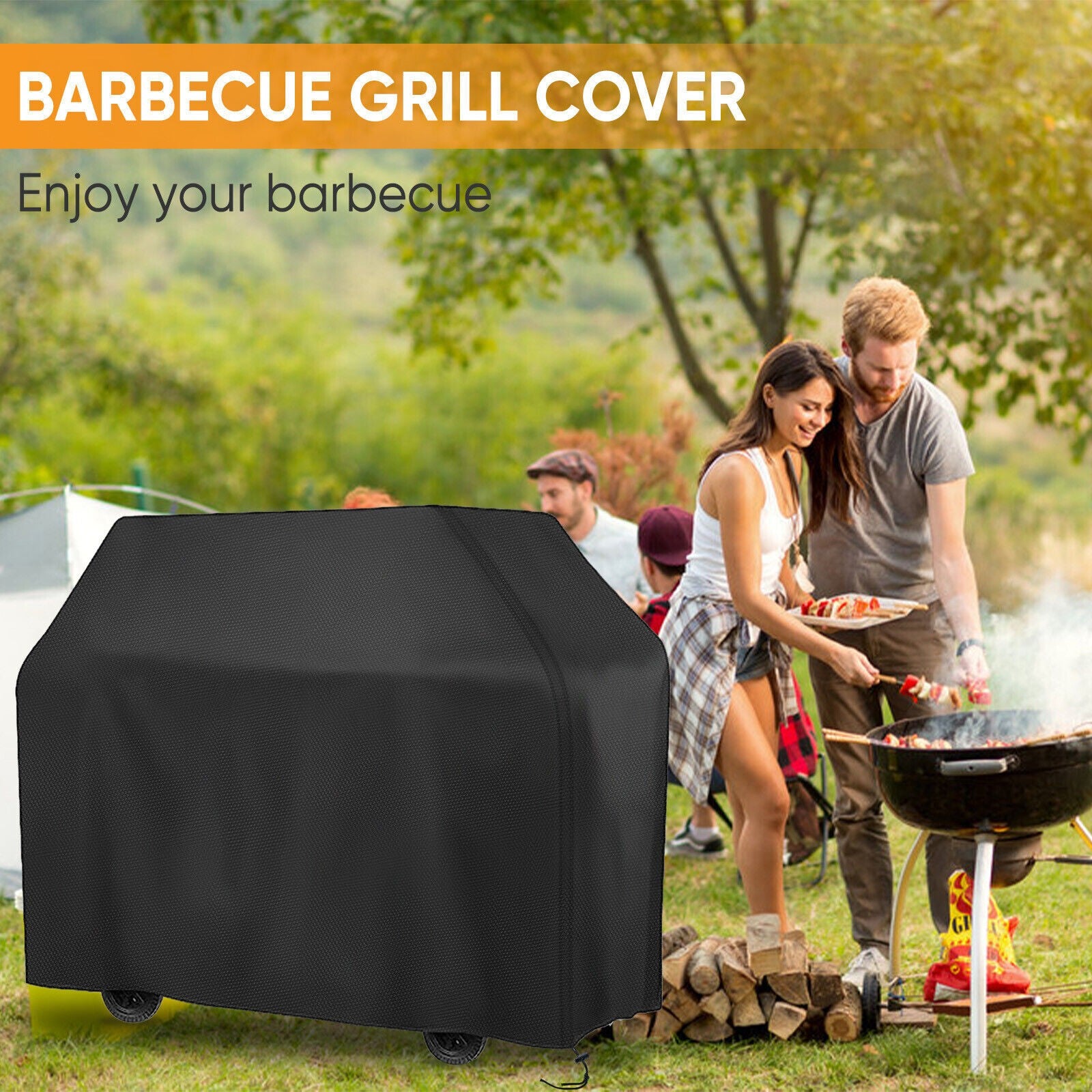 210D Heavy Duty BBQ Cover Waterproof Patio Barbecue Grill Outdoor 2 3 4 Burner