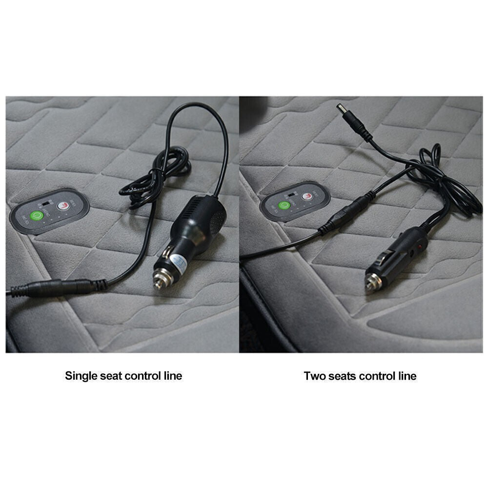 12V Car Seat Pad Cushion Cover Heating Heater Warm Heated Cold Winter Universal