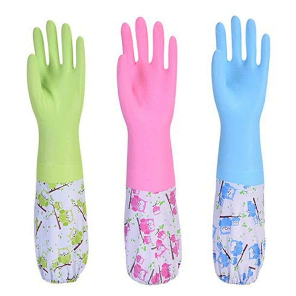 Long Cleaning Gloves Waterproof NEW Rubber Full Pond & Washing Gloves