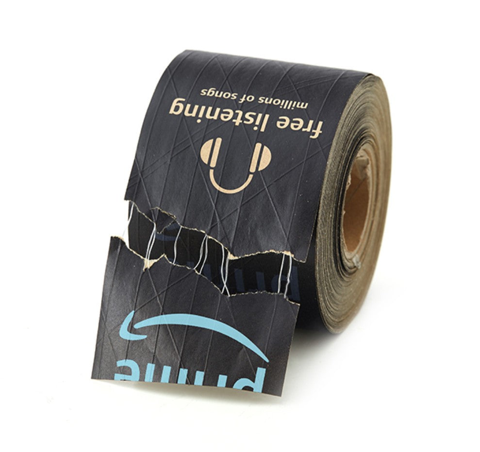 1 Roll 76mm*50m Carton Sealing Wet Water Kraft Paper Amazon Tape Packing Tape