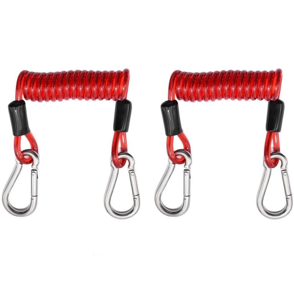 Paddle Board Connecting Safety Rope Elastic Coiled Bungee for Surfboard