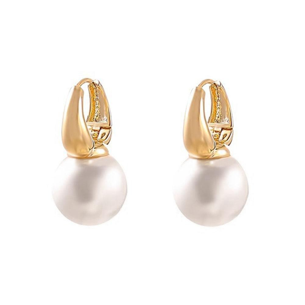 Elegant VINTAGE French Creator Earrings  Faux Pearl Trend Versatile Earring•