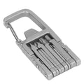 12 in 1 Folding Keychain Multitool Portable Pocket Tool Screwdriver Bits Ruler