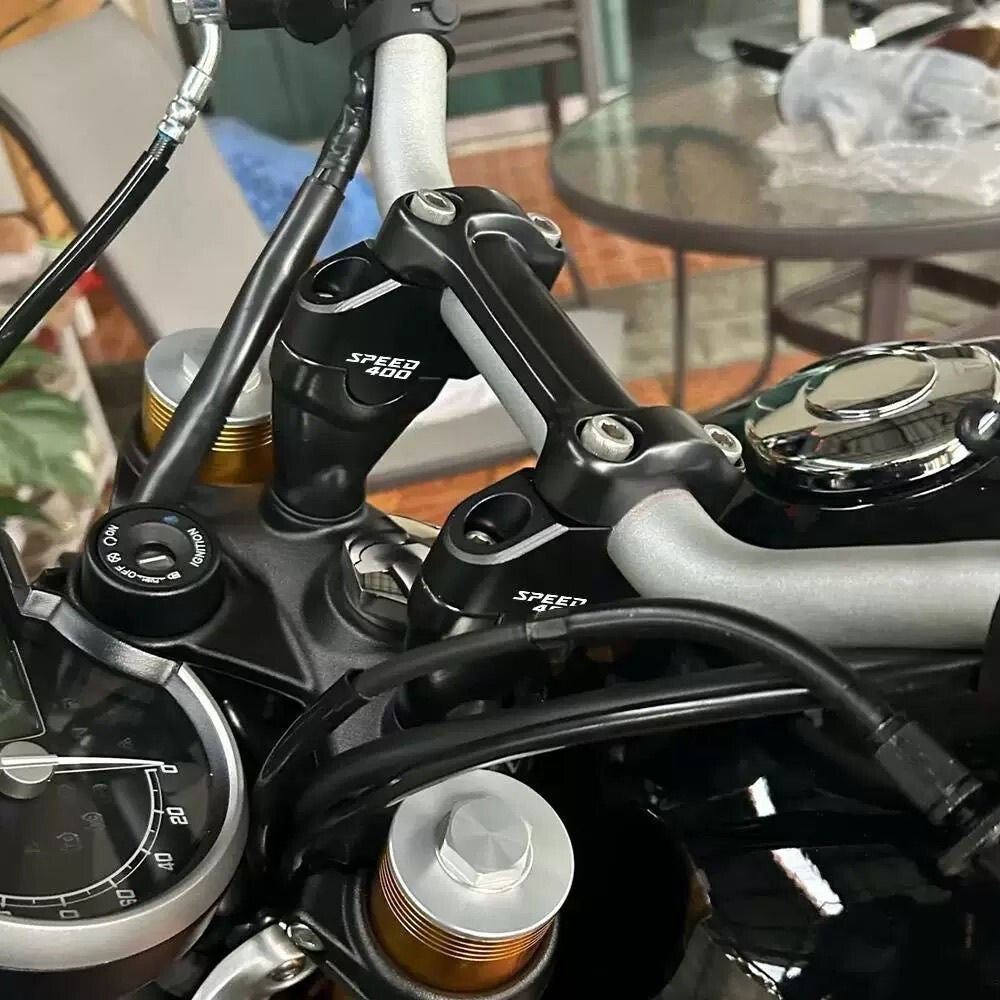 Motorcycle Pull-Back Handlebar Risers For Triumph Speed 400 Scrambler 400X 2024+