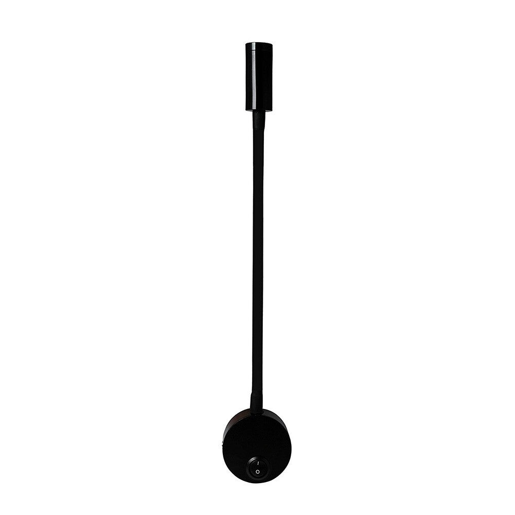 LED Light Reading Wall Mount Adjustable Gooseneck Eye Care Lamp 360° rotation