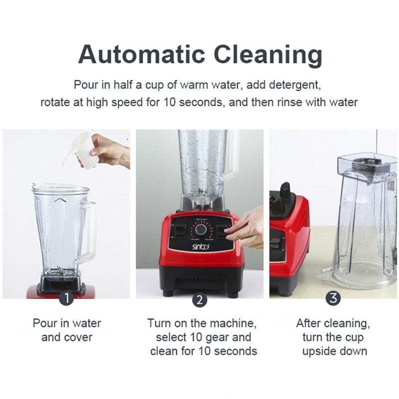 2L Commercial Food Blender Juicer Mixer Crusher Processor Grinder 4500W Maker UK
