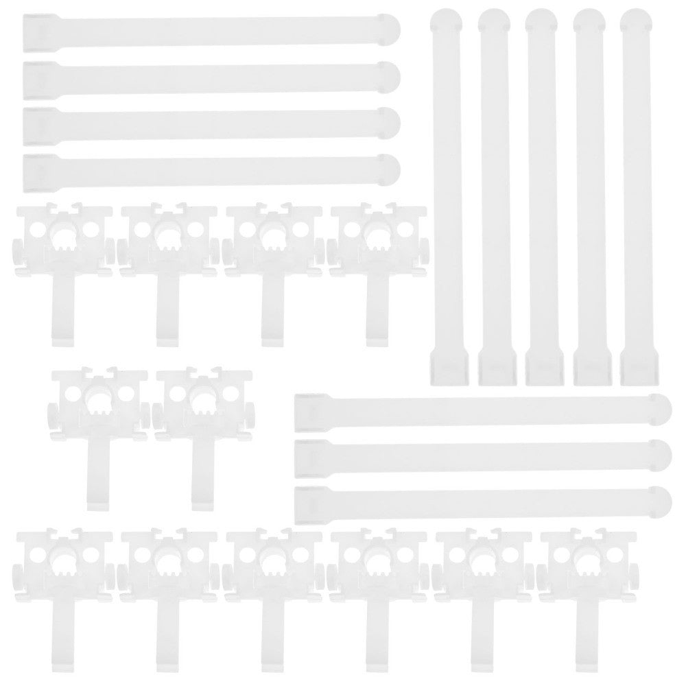 12 Sets Blinds Accessories Parts Vertical Slats Fixer Tabs Headrail Track