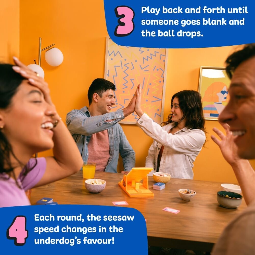 Hot Tilt 'n' Shout – Fast-Paced Family Party Game with 144 Unique Categories