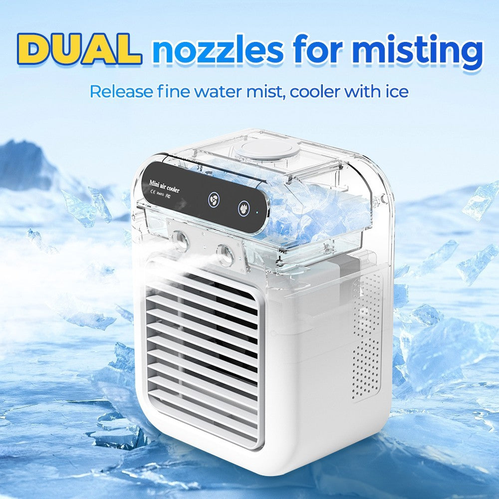 Portable Fan Air Conditioner Small Water Air Cooler Air Cooling Humidifier Home