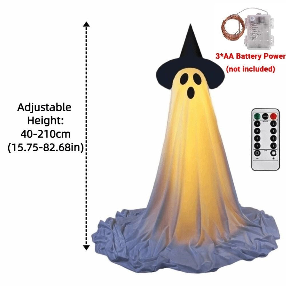 Light Up Ghost Halloween LED Light Outdoor Decor Party Home Hanging Decor