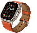 PU Cowhide Leather Strap Band for Apple Watch Ultra 49 46 45 44 42 41 40 38mm