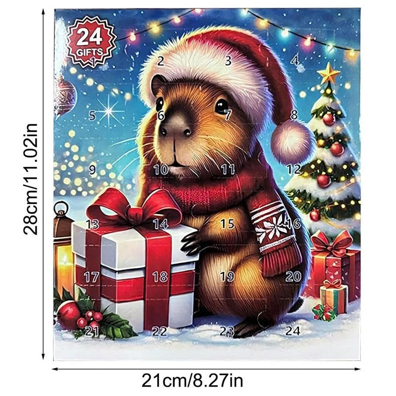 24 Days Capybara Advent Calendars 2025 Christmas Countdown Toys Calendar Playset