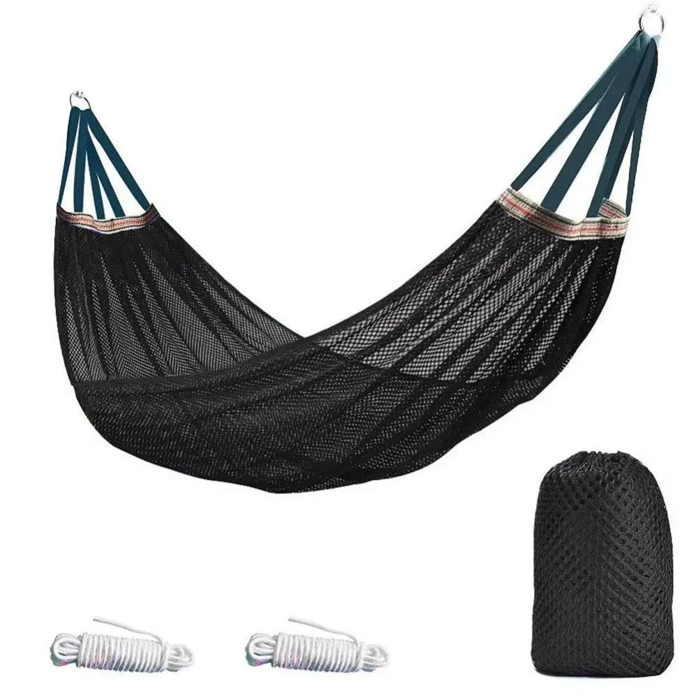 Portable Mesh Hammock Breathable Cooling Ice Silk Hanging Bed Large.*