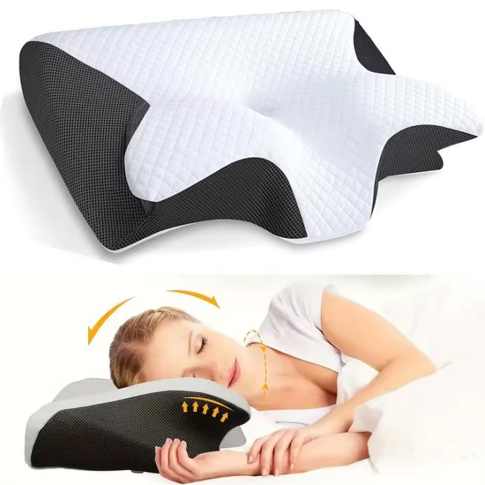 Cervical Memory Foam Neck Pillow Orthopedic Neck Back Support Anti Snore