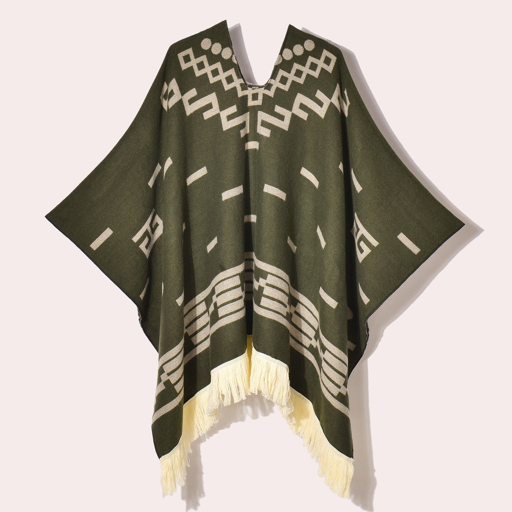 Clint Eastwood Western Cowboy Poncho Serape replica handmade of faux-alpaca wool