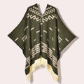 Clint Eastwood Western Cowboy Poncho Serape replica handmade of faux-alpaca wool