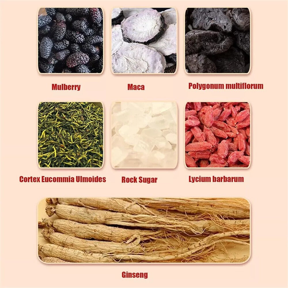 Ginseng Five Treasure Tea Kidney Tea Liver Tea Red Date Wolfberry Tea Health 30p