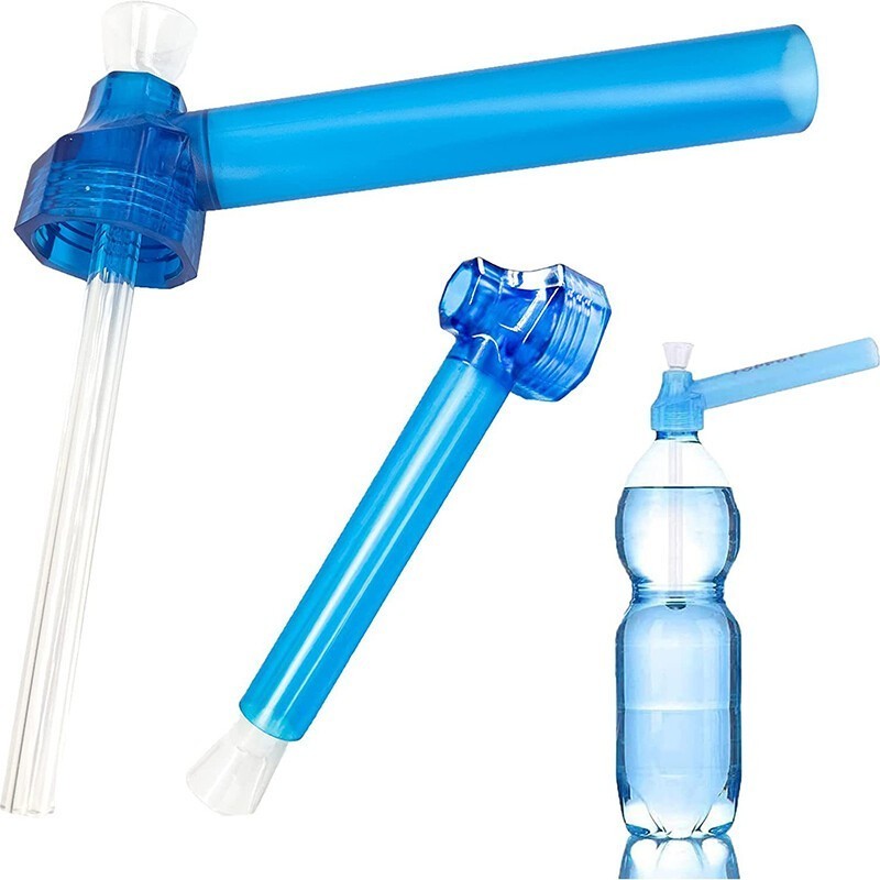 2 in 1 Portable Hookah Top Puff Screw on Bottle Converter Water Pipe Filter Bong