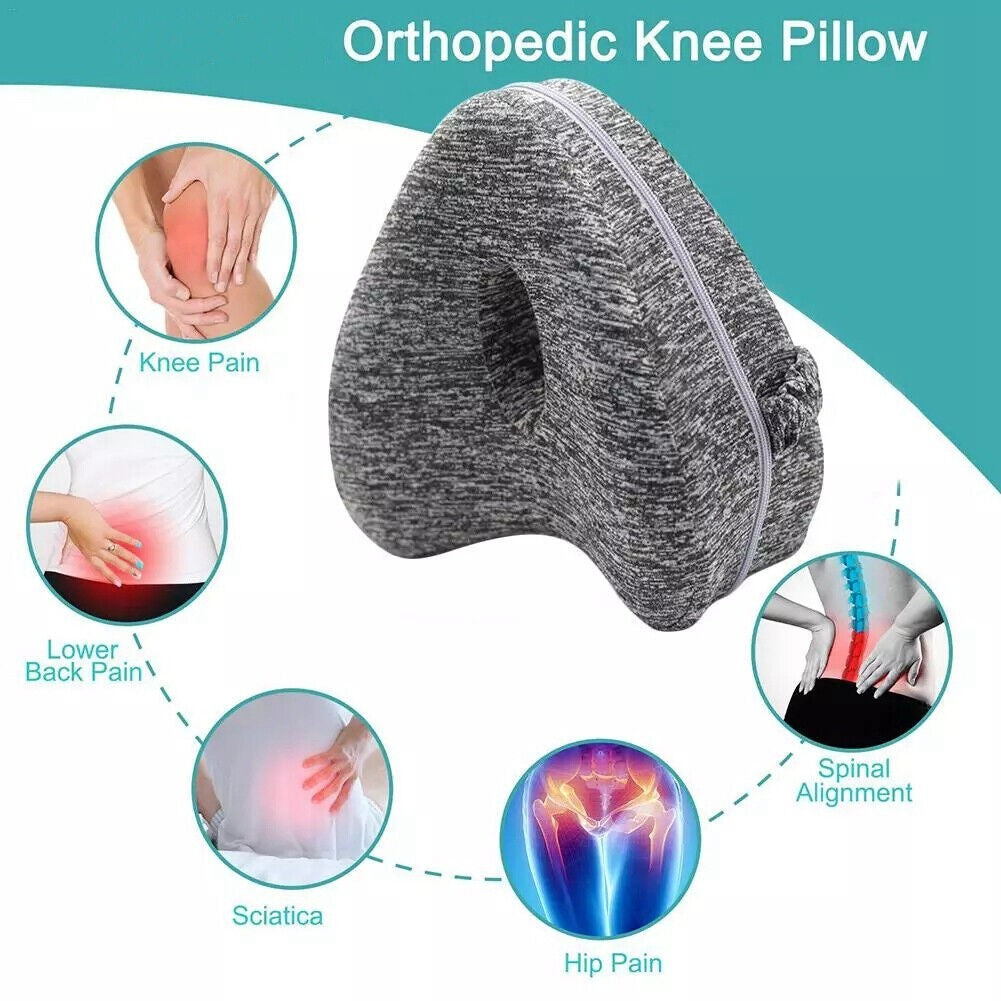 Orthopedic Pillow Leg Memory Foam Knee, Back Pain Relief Sleeping Side Support