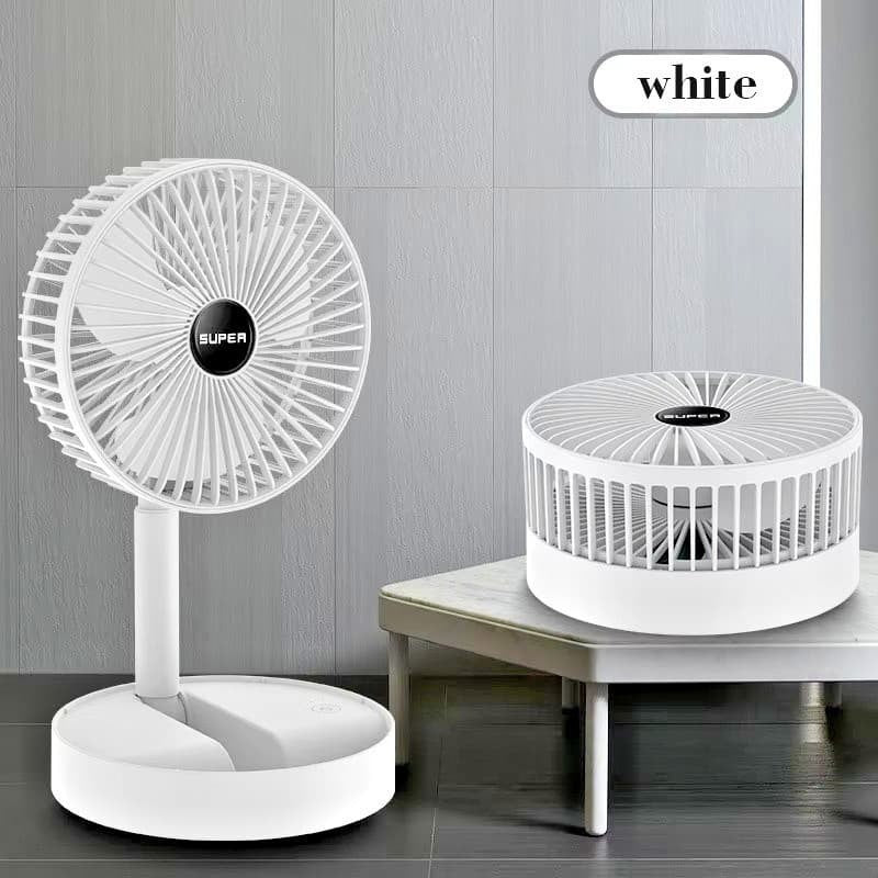 Telescopic Cordless Fan Cooling Wireless Folding Portable USB Rechargeable FanUK