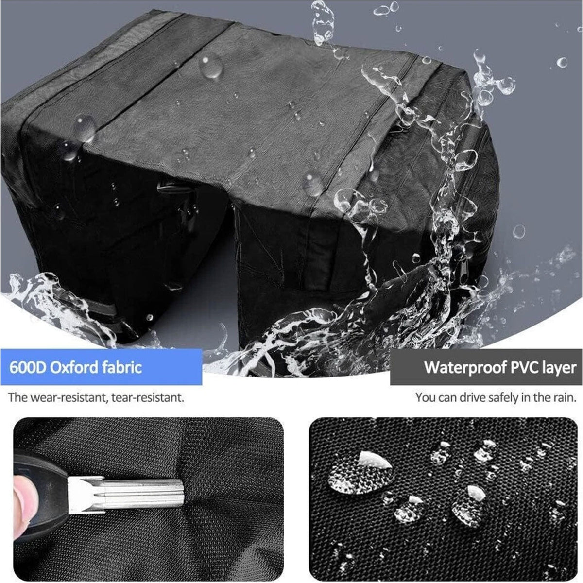 Bike Rear Rack Bag Waterproof MTB Double Pannier Bag Bicycle Backpack Travel