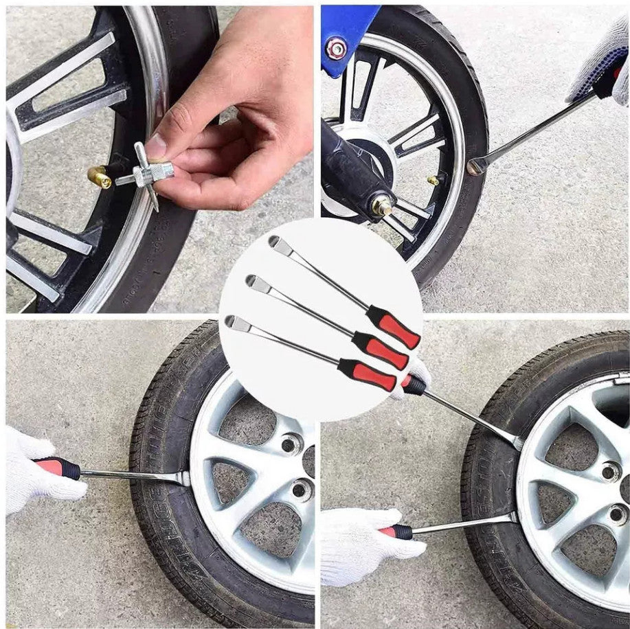 24X Tyre Spoon Levers Kit Auto Bicycle Motorbike Tire Removal Tools Set
