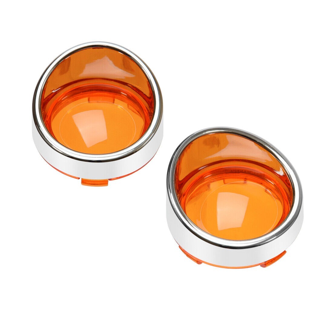 For Harley Turn Signal Light Blinker Bezel Indicator Lens Trim Ring Visor Cover