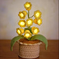 Lily of the Valley Lamp, Crochet Flowers LED Lantern Gift For Valentine's Day