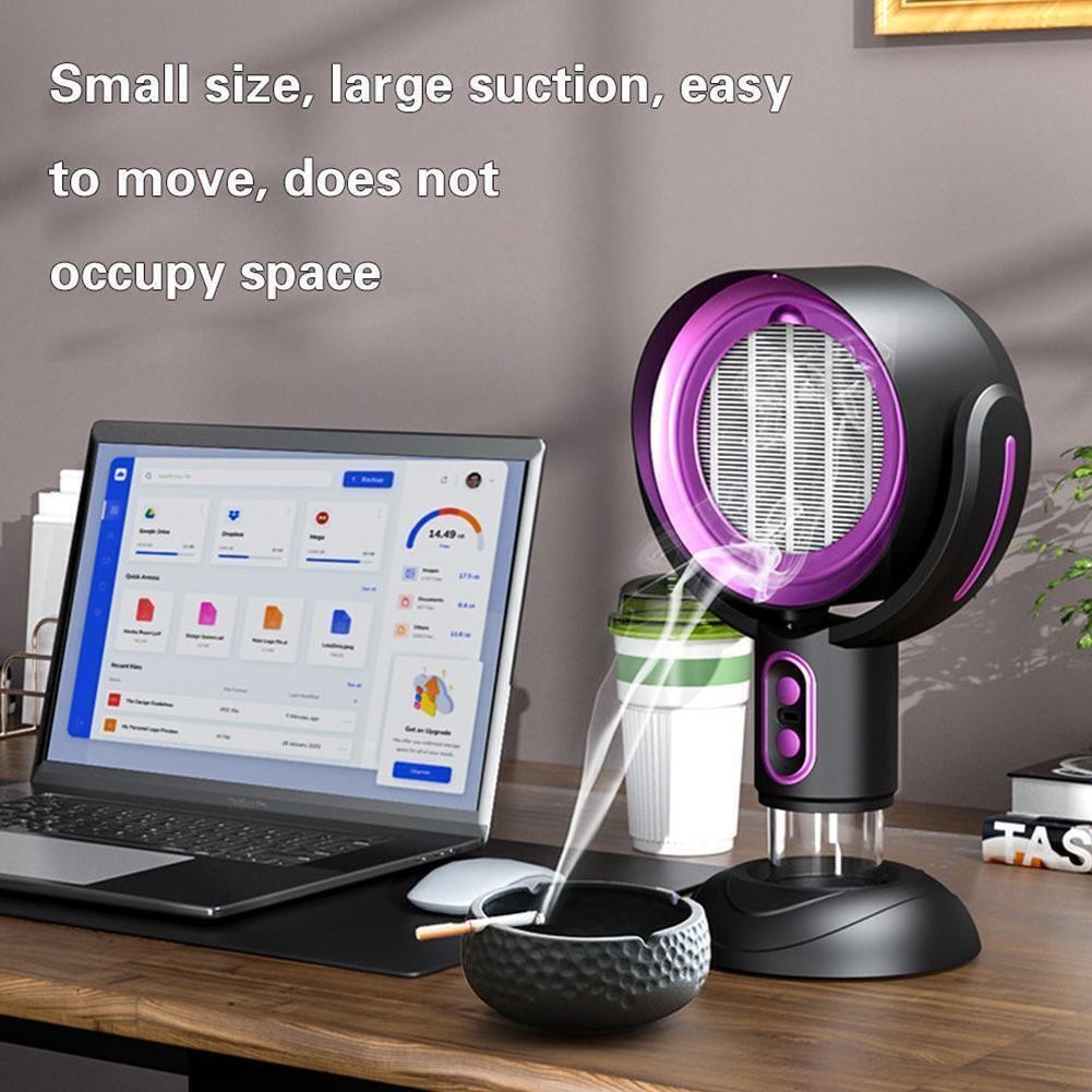 Smoke Away Purifier Extractor Fan Purifier Portable Smoke Purifier Desk Fan UK