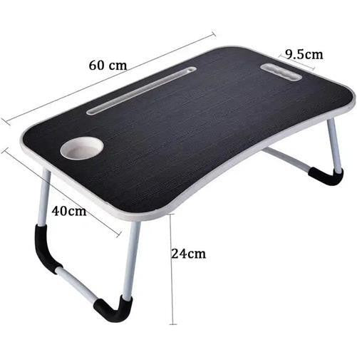 Folding Laptop Bed Table Cup Holder Lap Standing Desk Tray Breakfast Portable