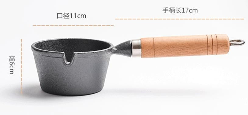 Japanese Pot Lead Melting Mini Hot Oil Heating Wax Cast Iron Frying