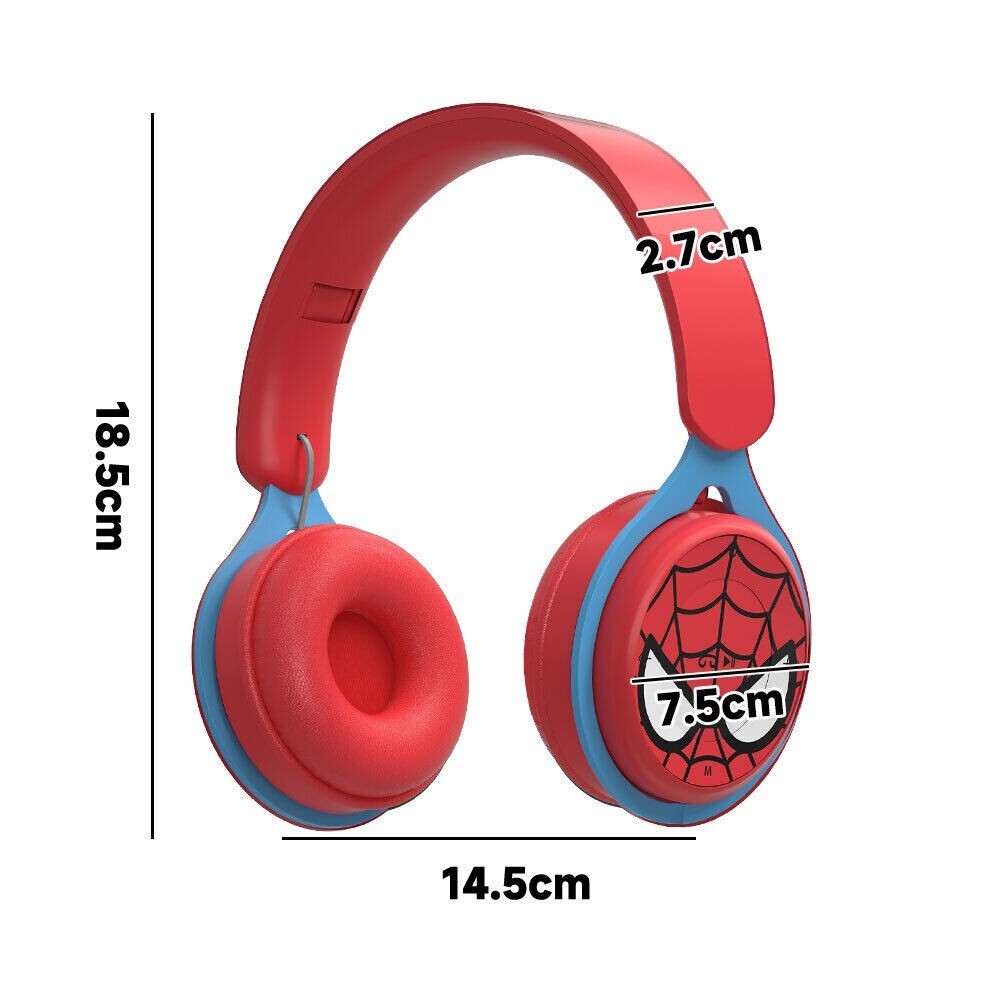 Kids Wireless Bluetooth Headphones Headset Earphone Spider Man Super Hero Gift